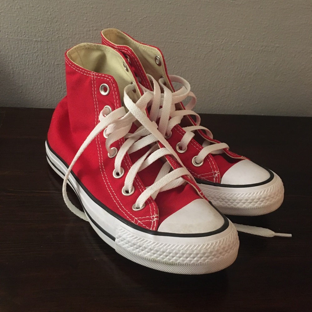 Red High Top Converse